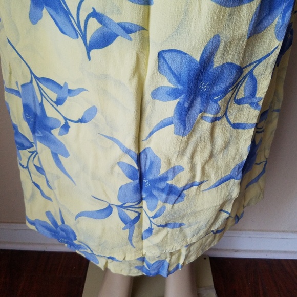 J.. Marco Galleries Yellow Floral Wrap Maxi Skirt - Picture 3 of 8